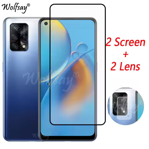 Full Cover Tempered Glass For Oppo F19S Screen Protector For Oppo F19S K9 F11 F17 F19 Pro Plus Camer