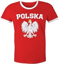 World Cup 2018 Men's T-Shirt Fan Shirt Retro Football World Cup Fan Jersey, Eagle red-white-coloured