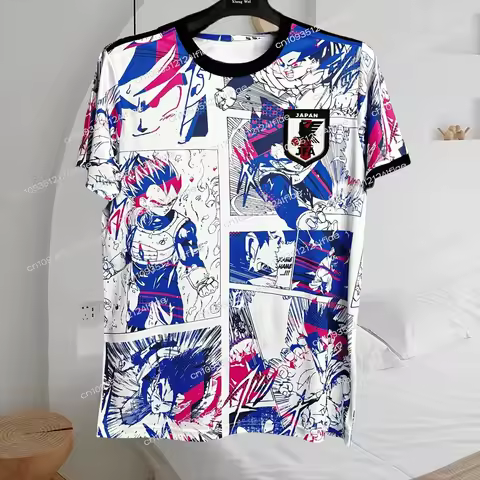 Dragon Ball Z Goku Jersey Japan Soccer Anime Samurai Football Team T Shirt Streetwear Sports Top Jap