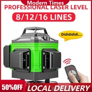 Laser Level 8 12 16 Lines Self Leveling High Precision Professional Automatic Green Line Tool