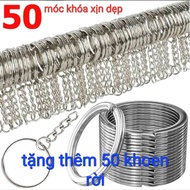 Set of 50 keychain rings