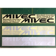 Sticker kereta mivec sticker pintu kereta mivec Mitsubishi