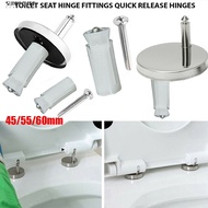 {sunnylife} 2x Toilet Seat Hinges Top Close Soft Release Quick Fitting Heavy Duty Hinge Home