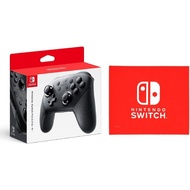 [Nintendo genuine article] Nintendo Switch Pro controller ([Amazon.co.jp limited] Nintendo Switch logo design microfiber cloth bundling)