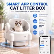 SMART AUTO CAT LITTER BOX remote control Cat Toilet Smart Litter Box Smart Clean 15L Automatic Cat L