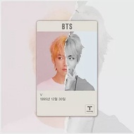 正版官方週邊商品 BTS 防彈少年團 T-MONEY X BTS 韓國交通卡 地鐵卡 [V] (韓國進口版)