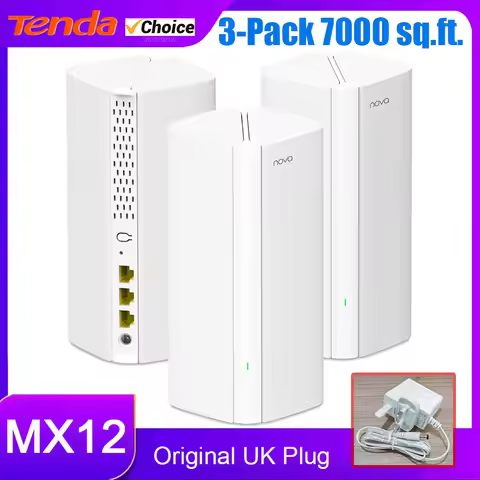 Tenda Wifi6 AX3000 Whole Home Mesh Router Tenda MX12 High Speed 2.4Ghz 5GHz Full Gigabit Wireless Ne