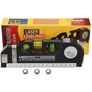 3 in 1 Laser Level Pro 3 - measure Line 8ft+ Measurement Tape Ruler Adjusted / Tape Measure 8Ft,Lase