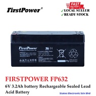 FIRSTPOWER FP632 6V 3.2Ah battery Rechargeable Sealed Lead Acid Battery X1