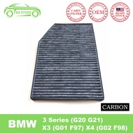 BMW 3 Series G20 G21 X3 G01 F97 X4 G02 F98 Carbon Cabin Air Filter Active Carbon OE 64119382886
