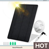 5W USB Solar Panel for Cameras DC 5V Camera Solar Panel Charger, IP65 Solar Panel Charger Black