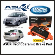 ASUKI Front Brake Pad Honda City SEL Honda City IDSI Brake Pad City Spare Part CERAMIC Brake Pad - C