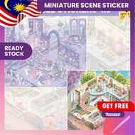 [KW] Velvet Serenity Stiker Landskap | Scene Sticker 3D Kesan Matte-Skin Lembut & Warna Tenang – GA 