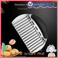 OKDEALS Potato Slicer, with Handle Stainless Steel Potato Cutter, Cutting Wavy Heavy Duty Vegetable 