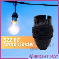 [1 / 5 PCS] B22 BC Lamp Holder Lampu Soket Mentol BC Lamp Holder Pin Bulb Holder B22 Lamp Holder Soc