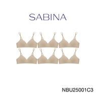 ( Set 6 ชิ้น ) [Online Exclusive] Sabina Pretty Perfect Level 1 เสื้อชั้นใน ไร้โครง รหัส NBU25001