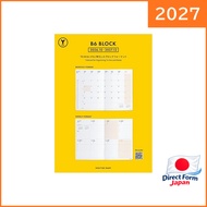 Planner 2027 Hi-Tide/Y Type Refill / B6 Weekly Block / Starts in October 2026 / Weekly Schedule Book