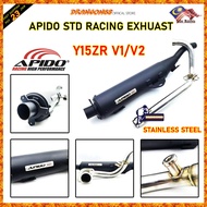 EXHAUST STD RACCG APIDO Y15 Y15ZR V1 V2 32MM 35MM 38MM EXHAUST Y15 RACING STANILESS STEEL