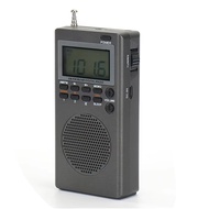 Portable Pocket FM AM Radio Alarm Clock Sleep Digital Radio Great Reception Battery Operated for Out