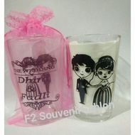 H1I V GLASS SOUVENIR TILE COVER PACKAGINGBENING FREE VILLAGE SCREEN PRINTING
