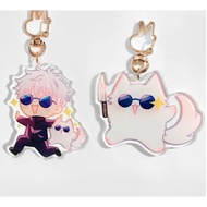 Gojo Satoru Cat 2.5" Acrylic Keychain | JJK JJK | Jujutsu Kaisen | Anime Anime Anime