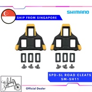 Shimano SM-SH11 SPD-SL Road Cycling Road Cleats Set  (Yellow)