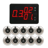 Electronic Order Call  Restaurant Calling System Panel Receiver with Waiter Calling System Pager But