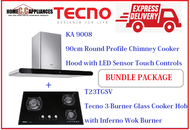 TECNO HOOD AND HOB FOR BUNDLE PACKAGE ( KA 9008 &amp; T 23TGSV ) / FREE EXPRESS DELIVERY