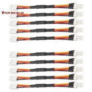 10PCS 3PIN Reduce PC Fan Speed Noise Extension Resistor Cable Wire 3 Pin Male to Female Connector fo