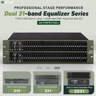 ELM 2231 Dual 31‑Band Graphic Equalizer｜2U Rack Mount Sound Tuner for KTV Stage Audio System