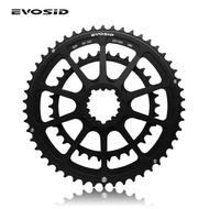EVOSID Ultra-Light Road Bike GXP Chainring 50-34T Direct-Mounted Hollow Integrated Aluminum Alloy Ch
