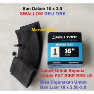 FatBike BMX Bike Inner Tube 16 x 3.0 Swallow AV 35mm