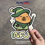 Kapibara MBTI Sixteen Type Personality Car Sticker Cute Cartoon Decoration Tram Computer Luggage Dec