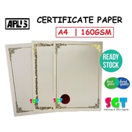 APLUS A4 Certificate Paper (Random design) 1 PC ONLY