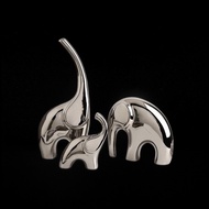 Modern Home Furnishings Electroplating Silver Elephant Crafts Living Room Wine Cabinet TV Cabinet De
