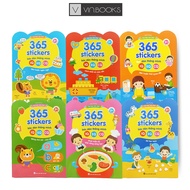 Bộ - 365 Sticker Bóc Dán Thông Minh Iq Eq Cq Bộ 6 Cuốn