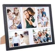 Fikomash Collage Picture Frames Wall Decor with 5 Openings 5x7 Rustic Photo Collage Frame Farmhouse 