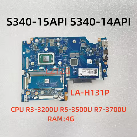 LA-H131P For Lenovo ideapad S340-14API/S340-15API Laptop Motherboard With R3 R5 R7 CPU 4G 5B20S42262