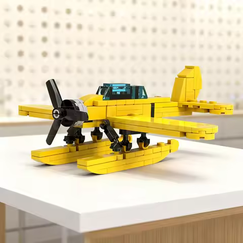 121pcs MOC Arado Ar 196 In 1 80 Scale Inspired By Tintin S Creator Model Building Blocks Creative Gi