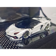 1/64 YM Model Lamborghini Taurus Eventador Rowen Aventador S LP740-4 Pearl White Limited Edition 299