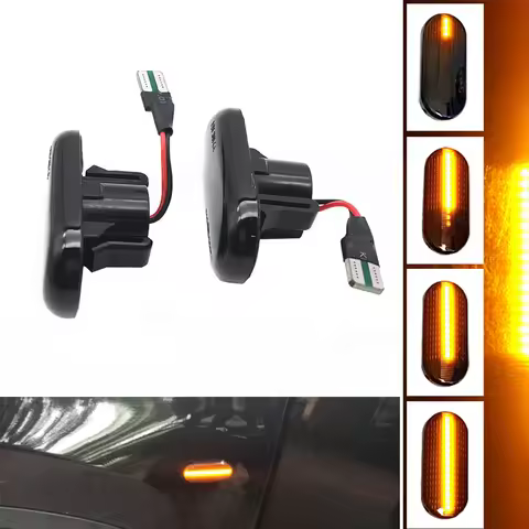 2x For Renault Clio 1 2 KANGOO MEGANE ESPACE TWINGO MASTER LED Dynamic Side Indicator Marker Signal 