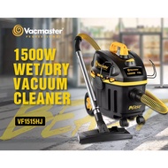 VACMASTER VF1515HJ 15L Industrial 2 Stage Motor Wet & Dry Vacuum Cleaner 1500W