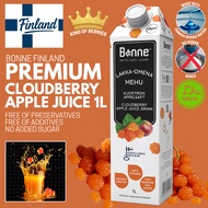 Bonne Finland Cloudberry Apple Juice 1L | No Sugar Added | Rare berries | Halal