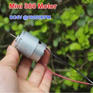 Mini 380 Motor Aircraft Model Ship Model Car Model Motor DC 3V-5V 23700RPM Carbon Brush Motor with C