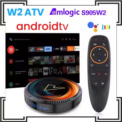 VONTAR W2 ATV Smart TV Box Amlogic S905W2 androidtv 11.0 Google Voice Input 8K Video 4K 60fps AV1 Du