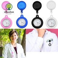 ZILUOLAN Pocket Watch Gift Brooch Pin Quartz Clock Fob Watch