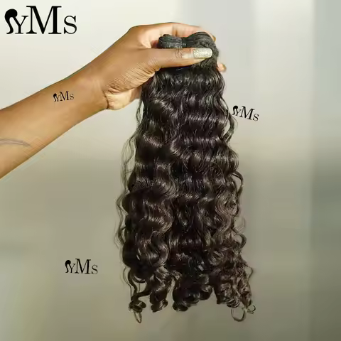 YMS 3A3B Burmese Curly Hair Bundle Virgin 100% Unprocessed Virgin Curly Human Hair Bundle Weave Natu