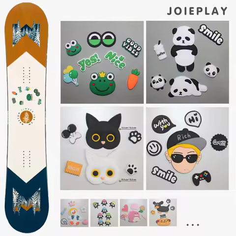 DIY Set Snowboard Stomp Pad Anti-skid Sticker Low Temperature Resistant Cute Snowboard Sticker
