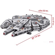 1381 ชิ้น Millennium เรือ Force Awakens ชุด 75257 Falcon ชุดอาคารบล็อกของเล่นสําหรับของขวัญเด็กเด็ก