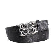 ERD Cross Carved Belt Hip-Hop Men Women Style Trendy Clothing Belt Accessories
